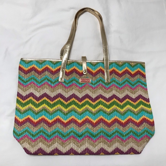 Lily Pulitzer Spring Fling Multi Straw Tote - Picture 2 of 13